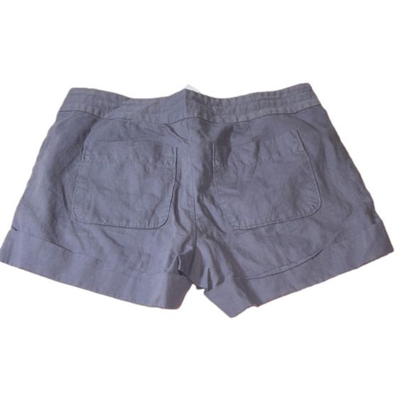 J. CREW FACTORY Heather Purple/Gray Linen Shorts Size 4 - Picture 2 of 5